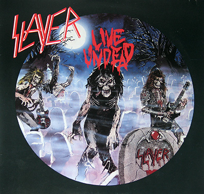 SLAYER - Live Undead (Two different versions) album front cover vinyl record